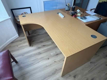 Photo of free Large L-shaped office desk (Norton Canes WS11) #2
