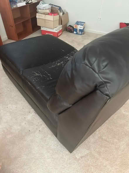 Photo of free Leather Chaise Lounge (crystal lake pingree station) #1
