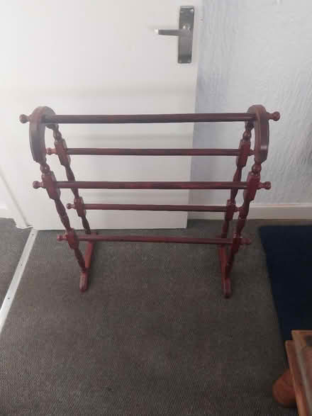 Photo of free Wooden towel rail (stockport shaw heath SK2) #1