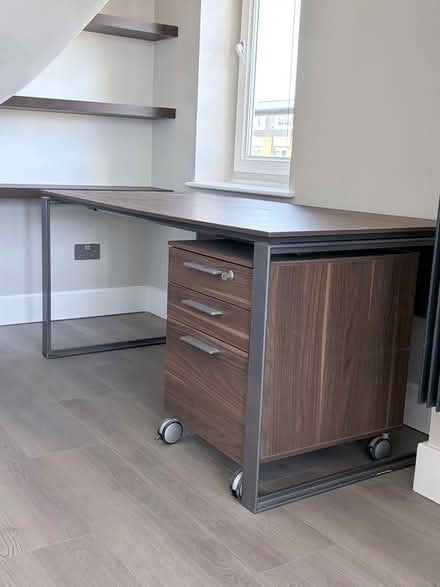 Photo of free Desk, chest of drawers, bed, bar stools, wardrobe, sofa (Rotherhithe SE16) #1