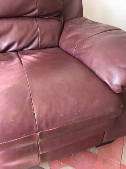 Photo of free leather 2-seater sofa (4 mile west of Launceston) #2