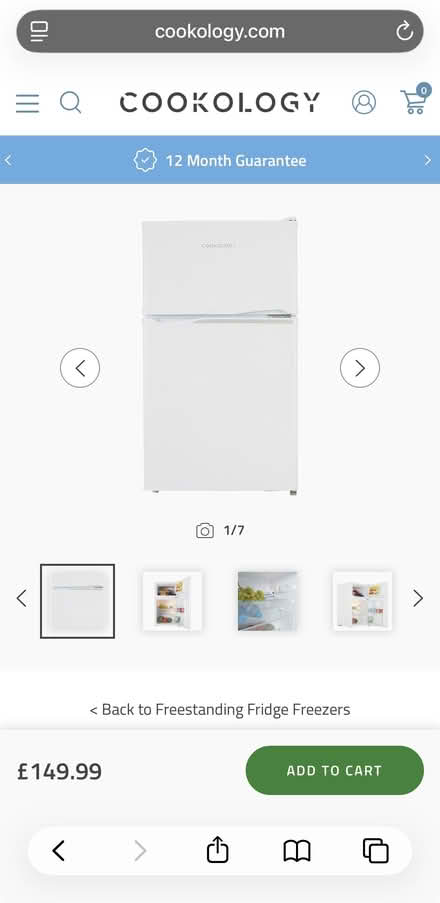 Photo of free Under counter fridge freezer (SW19) #2