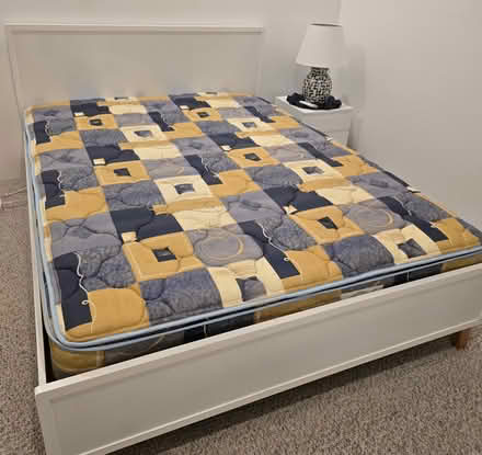 Photo of free Queen Size Bed and Bedside Table (Labrador) #1