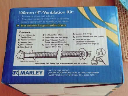 Photo of free 100mm Tumble Dryer Ventilation Kit (Dorridge B93) #2
