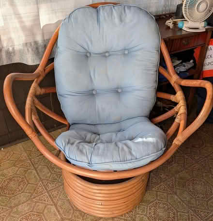 Photo of free rattan swivel rocker (Anna st in Teaneck) #1