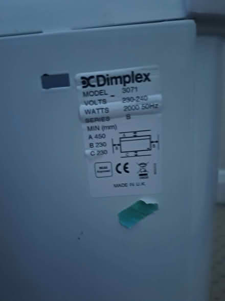 Photo of free Dimplex 3071 electric radiator (Milber TQ12) #2