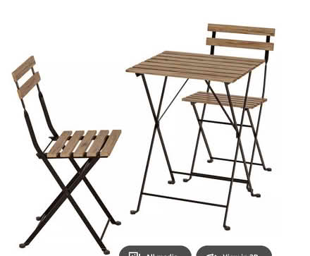 Photo of free 10 folding chairs and small table (Chelford/L Whithington SK11) #2