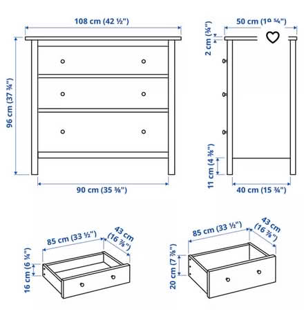 Photo of free Hemmed chest of drawer (Granton EH5) #1