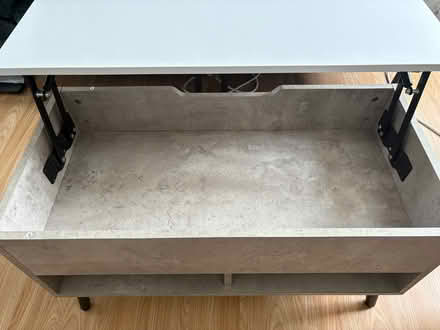 Photo of free Lift-Top Coffee Table with Hidden Storage & Open Shelves (Chelsea SW3) #2