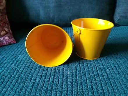 Photo of free 2 small yellow buckets (Penwortham PR1) #1