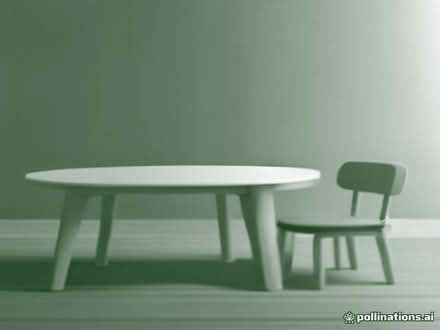 Photo of Neutral coloured children's wooden table and chairs (Cheddington LU7) #1