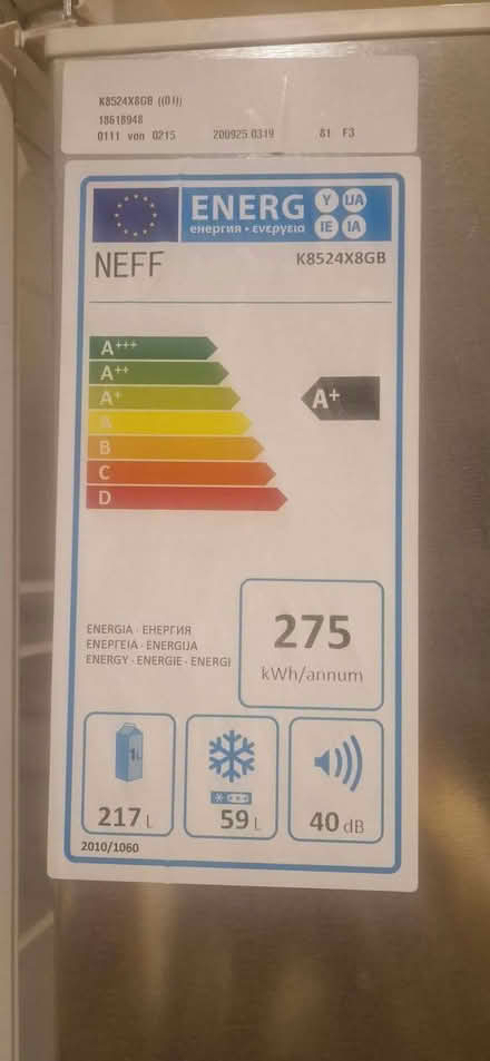 Photo of free Fridge-Freezer (King's Cross N1) #4