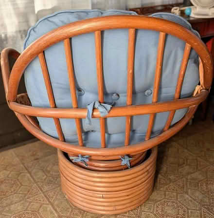 Photo of free rattan swivel rocker (Anna st in Teaneck) #3