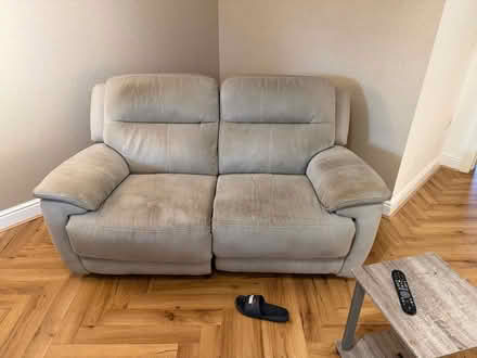 Photo of free 2 2 seater recliner sofas with mobile charger points (Bedfont TW14) #1