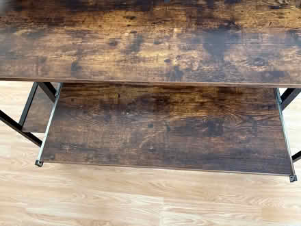 Photo of free Computer Desk with Storage Shelves & Monitor Stand (Chelsea SW3) #3