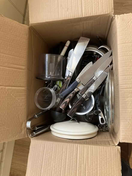 Photo of free Box of kitchenware (Newton Court Farm RG20) #1