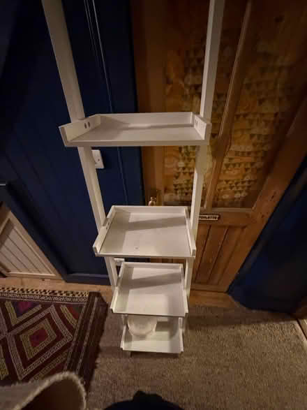 Photo of free Narrow white ladder shelf (Durham DH1) #4