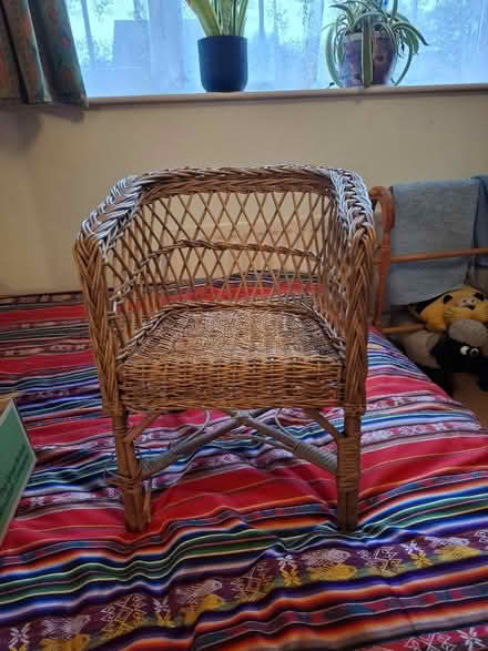 Photo of free Child's wicker chsir (Benhall GL51) #2