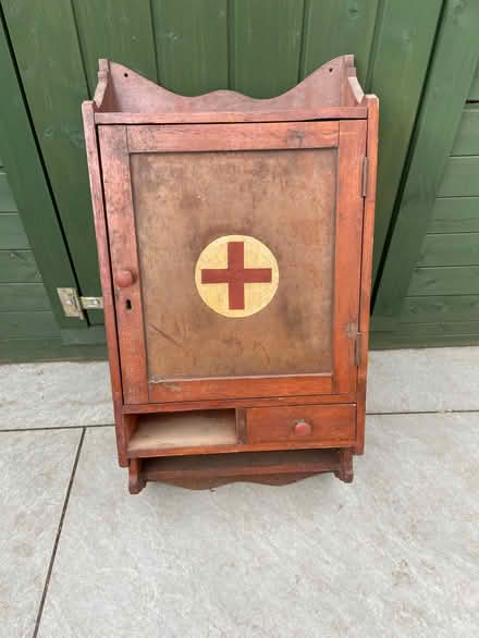Photo of free Antique Wooden First Aid cabinet (Rifle Range No 2 GU12) #1