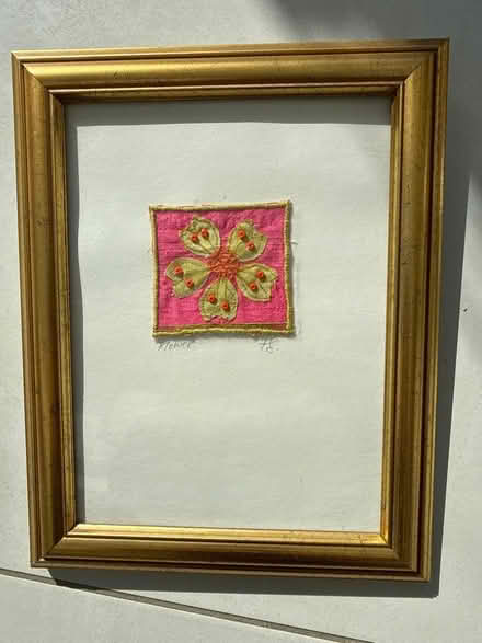 Photo of free 3 Embroidered pictures + 1 fake but realistic orchid (Hunton Bridge WD4) #2