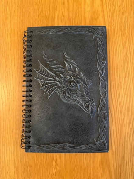 Photo of free Notebook with slate effect cover with embossed Dragon head (Priestwood RG42) #1