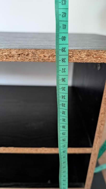 Photo of free Black MDF TV stand 37cm high 60 wide (The Camp AL4) #3