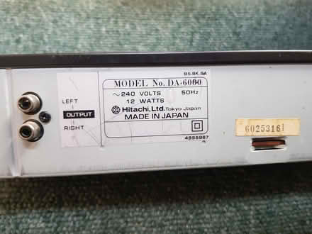 Photo of free Hitachi CD player DA – 6000 (Nantwich CW5) #1
