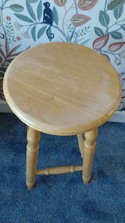 Photo of free Tall pine stool (Locks Heath SO31) #2