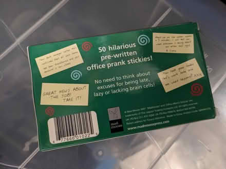 Photo of free Prank pre written post-its (Highters Heath B14) #2