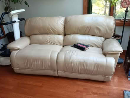 Photo of free Electric Recliner Leather Loveseat (Ayer near Police Station) #1