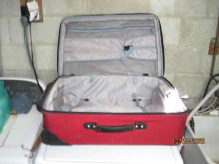 Photo of free Large Red Suitcase (Bowie) #2