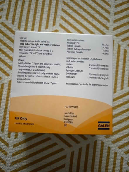 Photo of free Laxido powder constipationSolution (AL10 0HS) #3