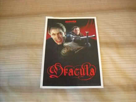Photo of free Dracula Hammer Card Art Approx A4 Size (Grange Court E10) #1