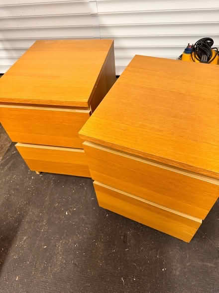 Photo of free Two IKEA beech bedside drawer units (Gayton CH60) #1