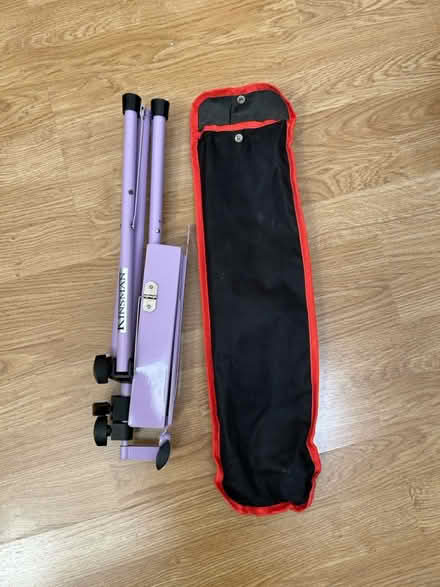 Photo of free Purple music stand and case (South Acton, W4) #2