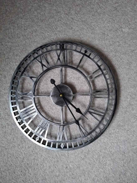 Photo of free Wall clock - pewter colour (Monkseaton NE25) #1