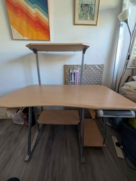 Photo of free Office table with detachable top shelf (The Camp AL4) #1