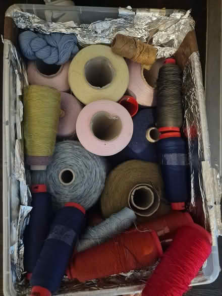 Photo of free large stash of cone-wound yarn (earls court W8) #1