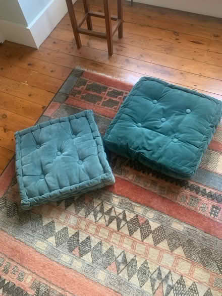 Photo of free 2 squarish floor cushions (Queen's Park BN2) #1