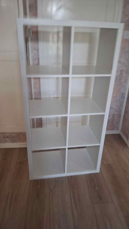 Photo of free White shelving unit, no baskets (Ellesmere port, CH65) #1