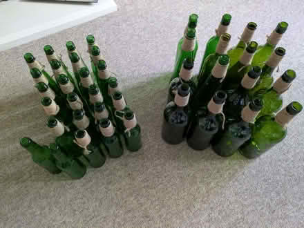 Photo of free One box of green glass bottles (not available individually) (Galmington TA1) #1