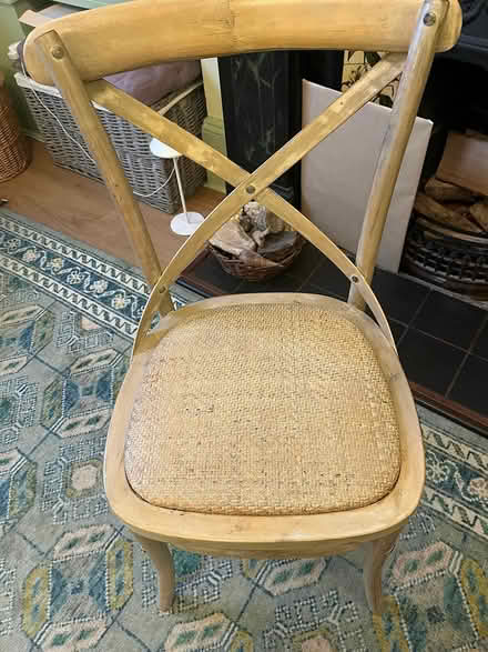 Photo of free 4 Cross back chairs (Between Commons SW11) #1