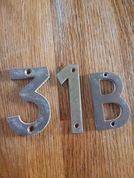 Photo of free Brass door numbers 31B (Bear Flat BA2) #1