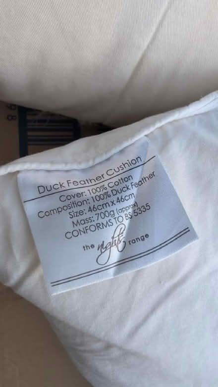 Photo of free 2 duck feather cushion pads 45x45cm (The Camp AL4) #2