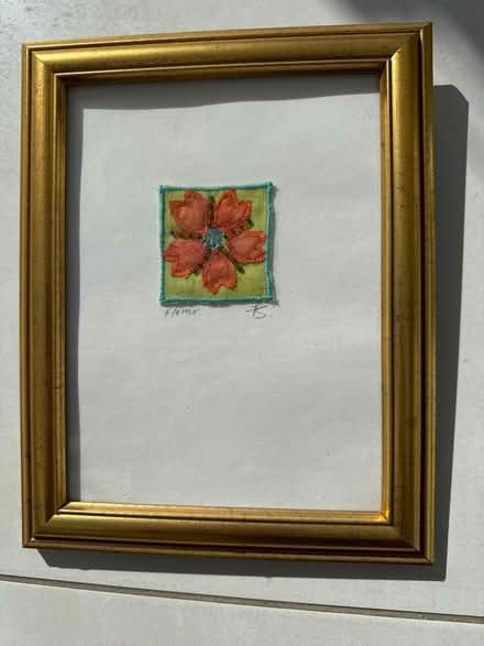 Photo of free 3 Embroidered pictures + 1 fake but realistic orchid (Hunton Bridge WD4) #4