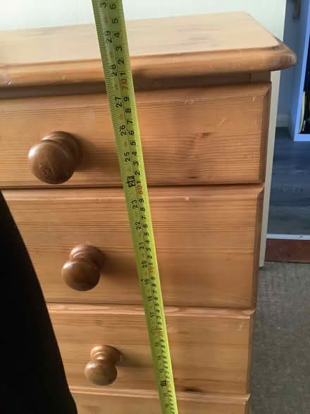 Photo of free Pine desk with eight drawers (Leighton Buzzard LU7) #2