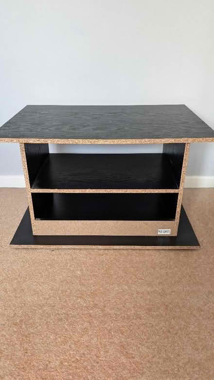 Photo of free Black MDF TV stand 37cm high 60 wide (The Camp AL4) #2