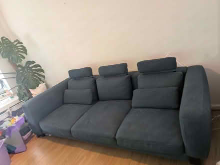 Photo of free Juniper blue 3 seater sofa (Farncombe GU7) #3