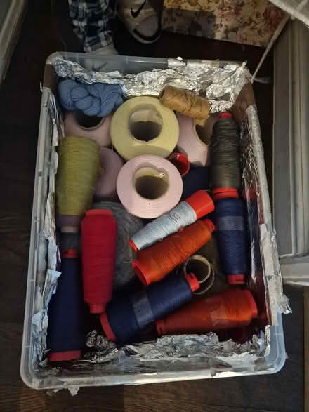 Photo of free large stash of cone-wound yarn (earls court W8) #2