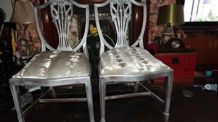 Photo of free Pair of Silver Dining Chairs (Bootle, L20 L20) #1